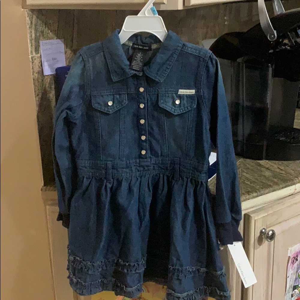 Calvin Klein toddler denim dress